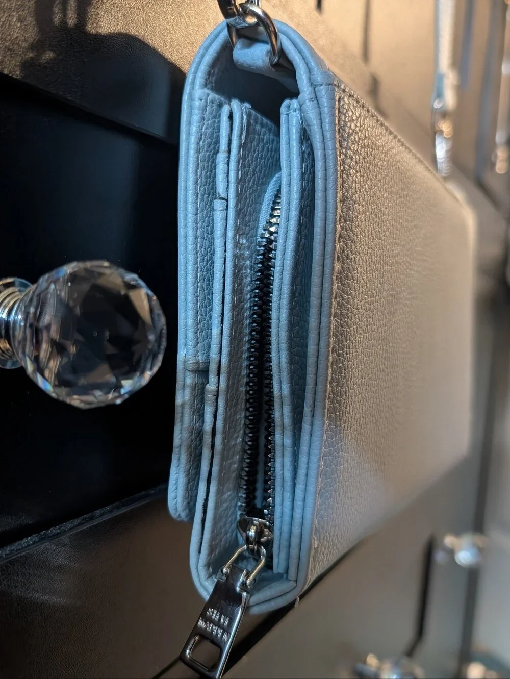 Steve Madden Light Blue Logo Messenger Crossbody. NWOT MSRP: $78.00.